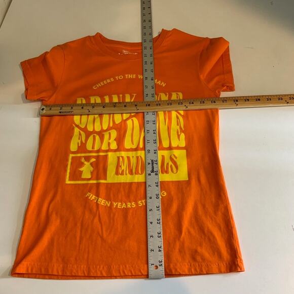 Dutch Bros T Shirt Womens S Small Orange Cotton Short Sleeve Crew Tee End ALS - Picture 9 of 12